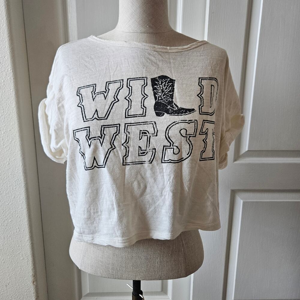 Wild West Cropped Tshirt Medium